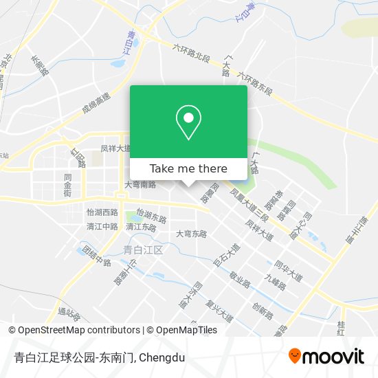 青白江足球公园-东南门 map