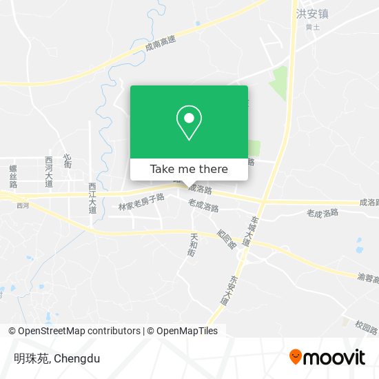 明珠苑 map