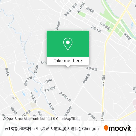 w18路(和林村五组-温泉大道凤溪大道口) map