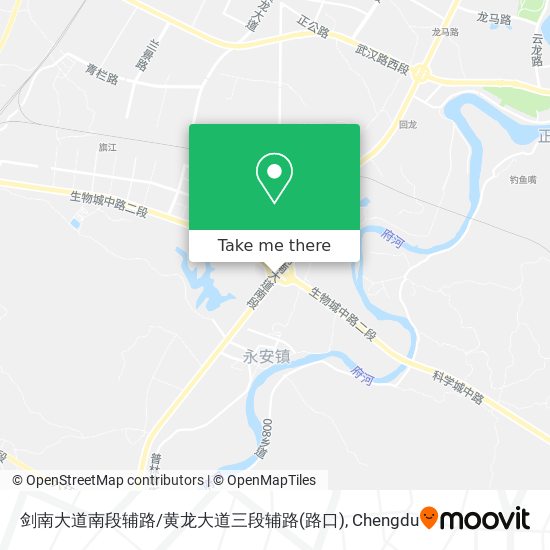 剑南大道南段辅路/黄龙大道三段辅路(路口) map