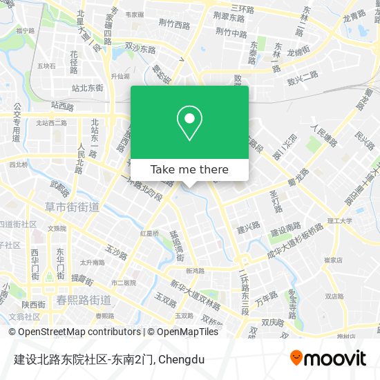 建设北路东院社区-东南2门 map