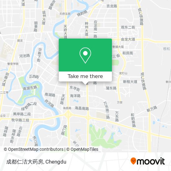 成都仁洁大药房 map