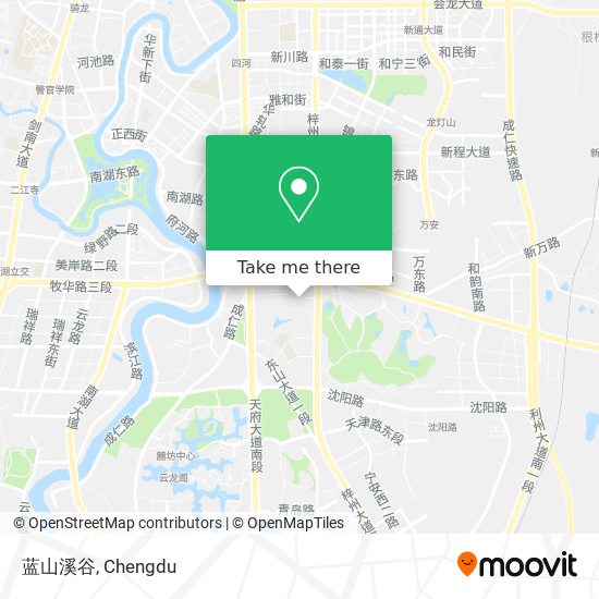 蓝山溪谷 map