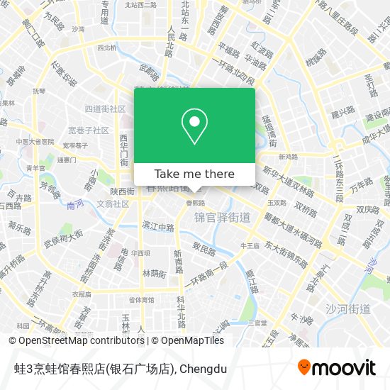 蛙3烹蛙馆春熙店(银石广场店) map