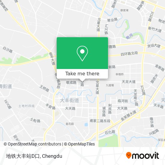 地铁大丰站D口 map