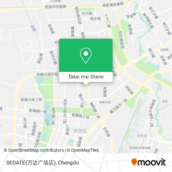 SEDATE(万达广场店) map