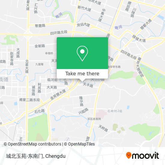 城北玉苑-东南门 map