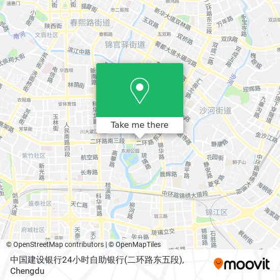 中国建设银行24小时自助银行(二环路东五段) map