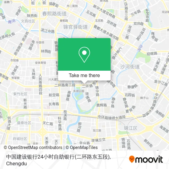 中国建设银行24小时自助银行(二环路东五段) map