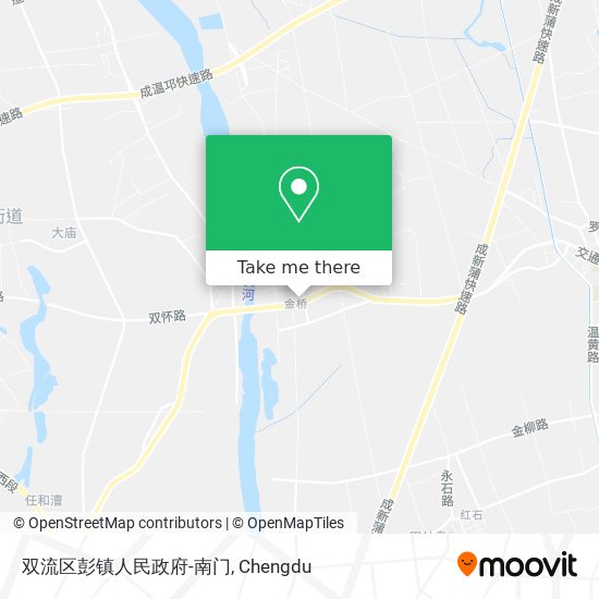 双流区彭镇人民政府-南门 map