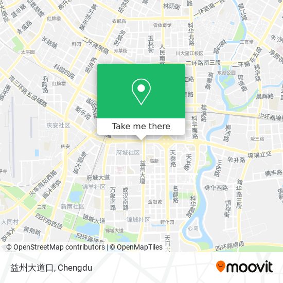 益州大道口 map