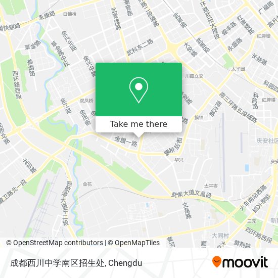 成都西川中学南区招生处 map