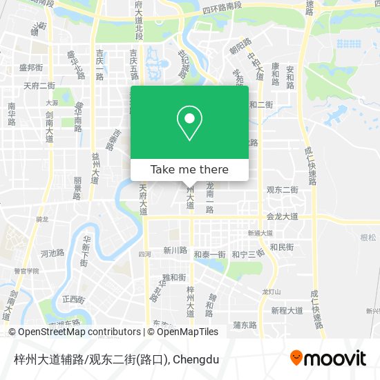 梓州大道辅路/观东二街(路口) map