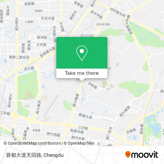 蓉都大道天回路 map