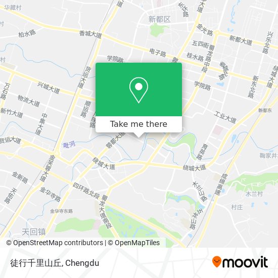 徒行千里山丘 map
