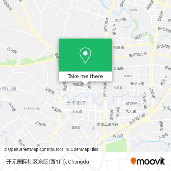 开元国际社区东区(西1门) map