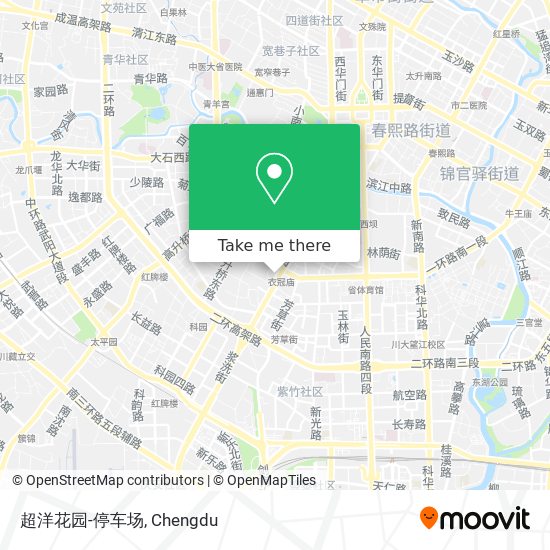 超洋花园-停车场 map
