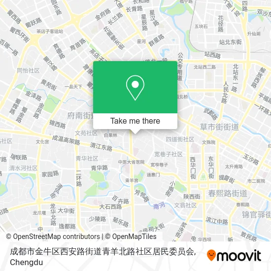 成都市金牛区西安路街道青羊北路社区居民委员会 map