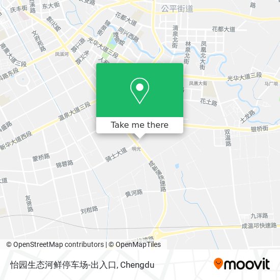 怡园生态河鲜停车场-出入口 map