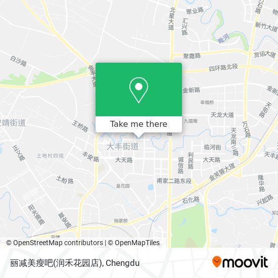 丽减美瘦吧(润禾花园店) map