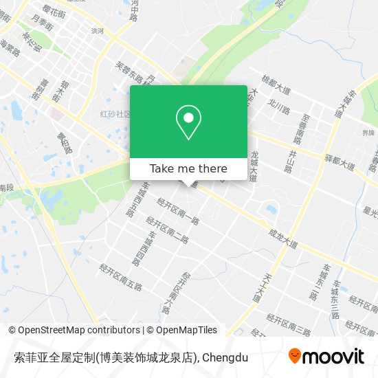 索菲亚全屋定制(博美装饰城龙泉店) map