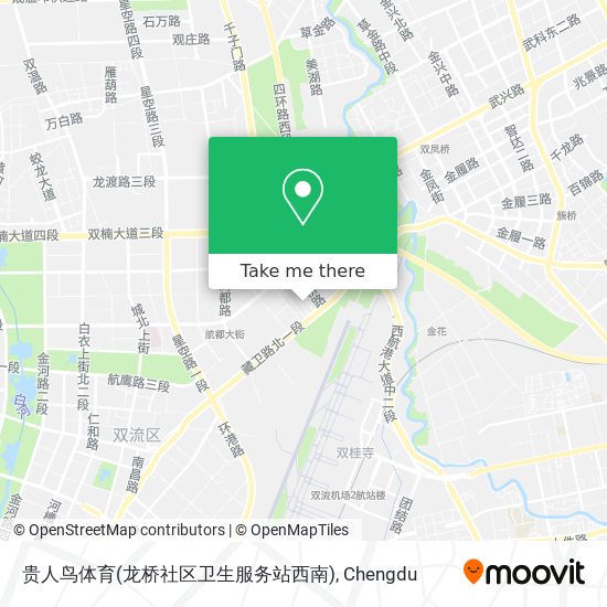 贵人鸟体育(龙桥社区卫生服务站西南) map