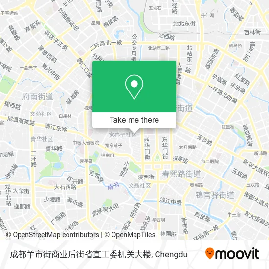 成都羊市街商业后街省直工委机关大楼 map