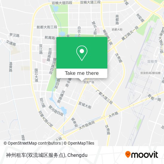 神州租车(双流城区服务点) map