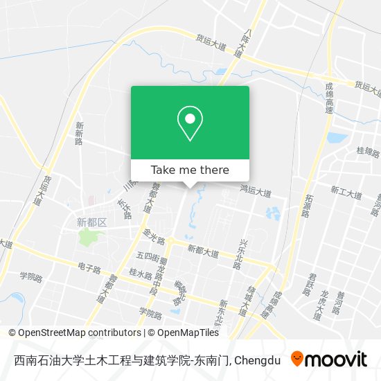西南石油大学土木工程与建筑学院-东南门 map