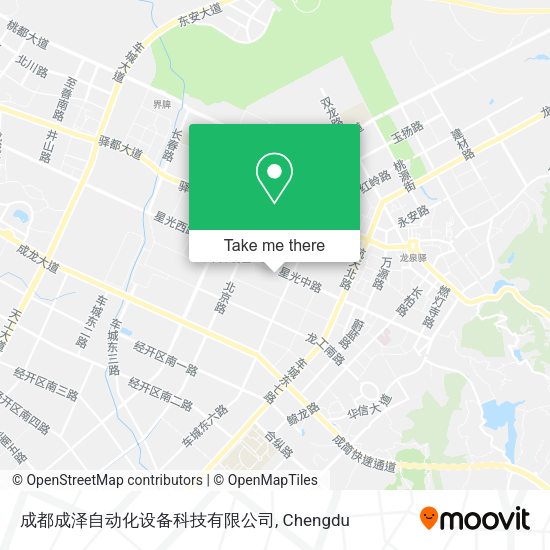 成都成泽自动化设备科技有限公司 map