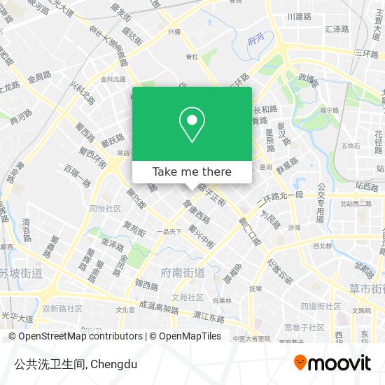 公共洗卫生间 map