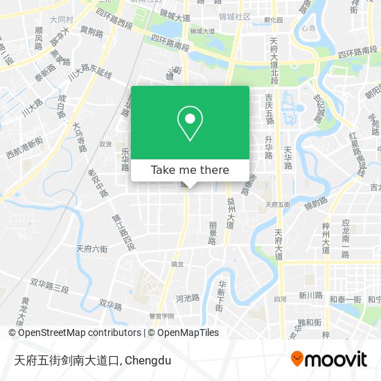 天府五街剑南大道口 map