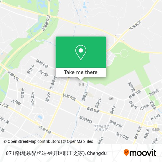871路(地铁界牌站-经开区职工之家) map