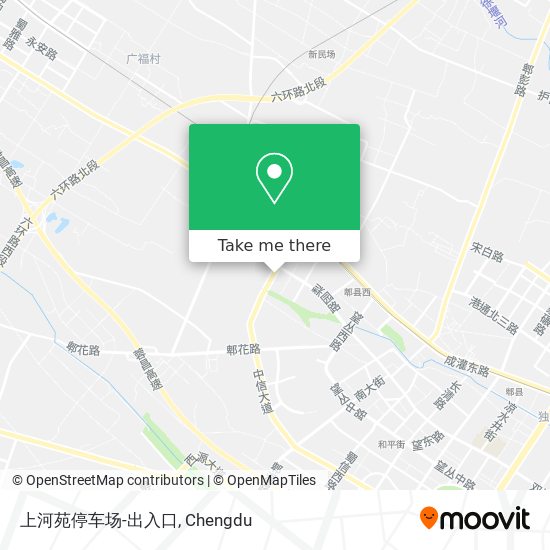 上河苑停车场-出入口 map