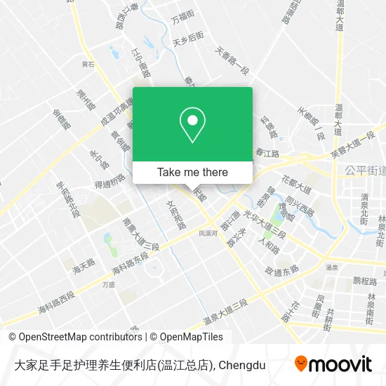 大家足手足护理养生便利店(温江总店) map