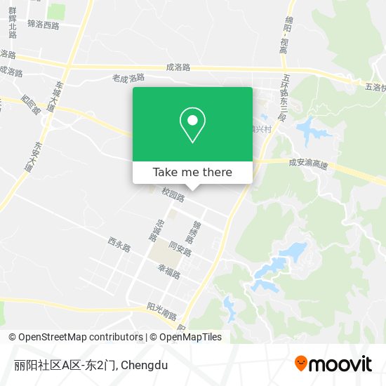 丽阳社区A区-东2门 map