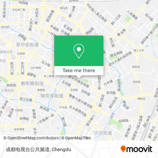 成都电视台公共频道 map