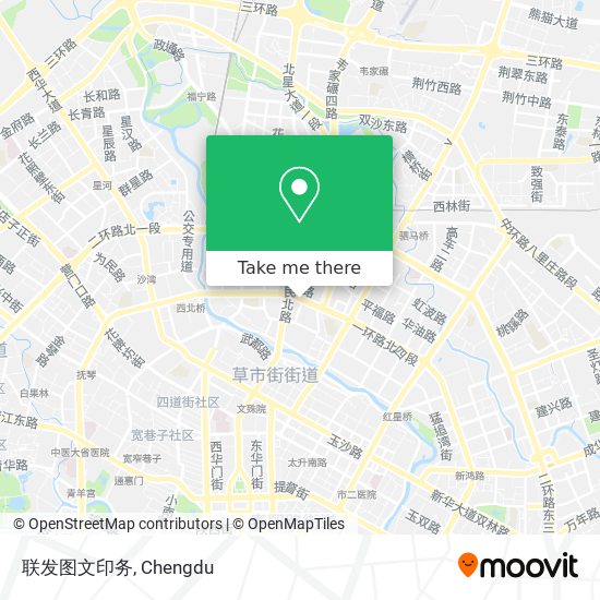 联发图文印务 map