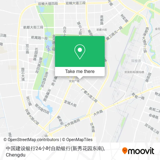 中国建设银行24小时自助银行(新秀花园东南) map