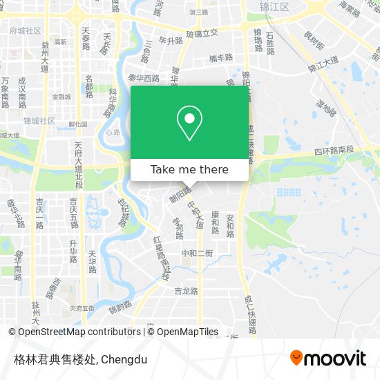 格林君典售楼处 map