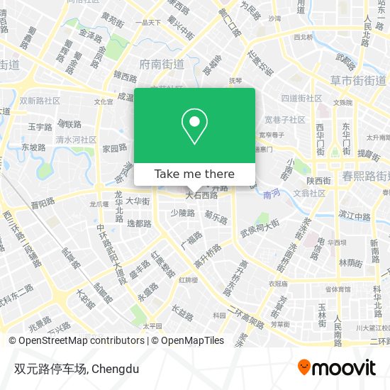 双元路停车场 map