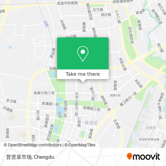 普贤菜市场 map