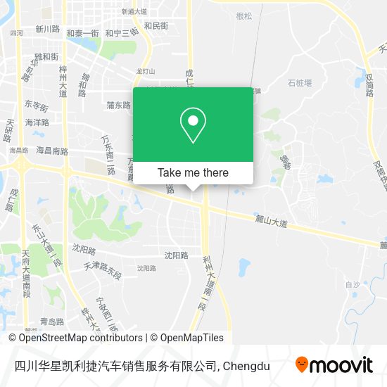 四川华星凯利捷汽车销售服务有限公司 map
