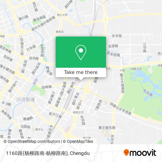 1160路(杨柳路南-杨柳路南) map