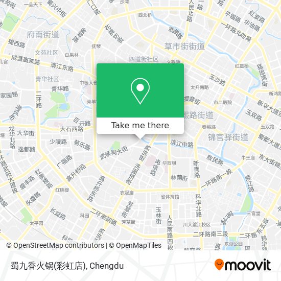 蜀九香火锅(彩虹店) map