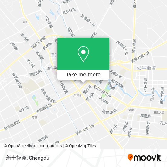 新十轻食 map