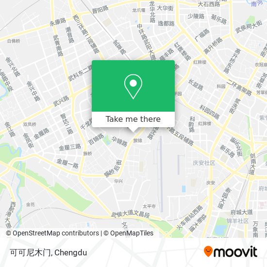 可可尼木门 map
