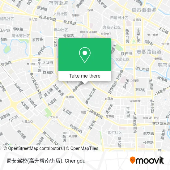 蜀安驾校(高升桥南街店) map