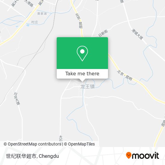 世纪联华超市 map