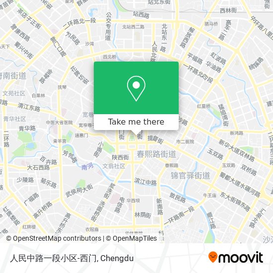 人民中路一段小区-西门 map